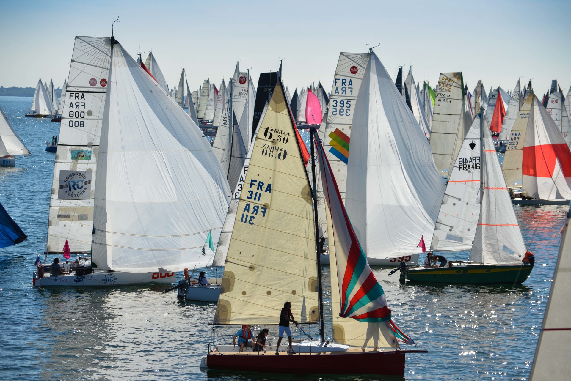 Départ du Tour de Belle-Ile