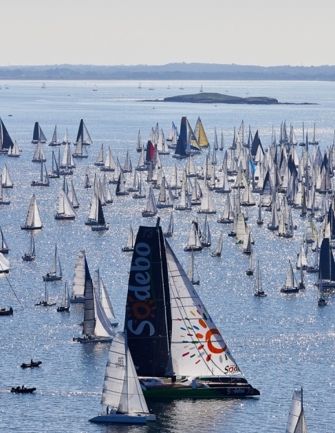 Sodebo au départ du TOUR DE BELLE-ILE